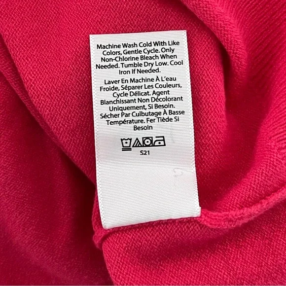 NWT SOFIA JEANS/ Pink/ Cold shoulders/ Knit long sleeve sweater/ Size US S - Picture 11 of 16